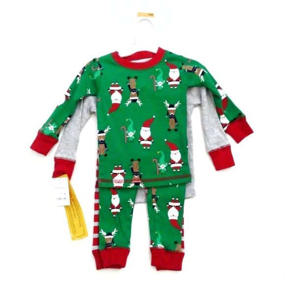 NWT Carter's Toddler Boys' 4pc Santa Pajama Set - Picture 3 of 4
